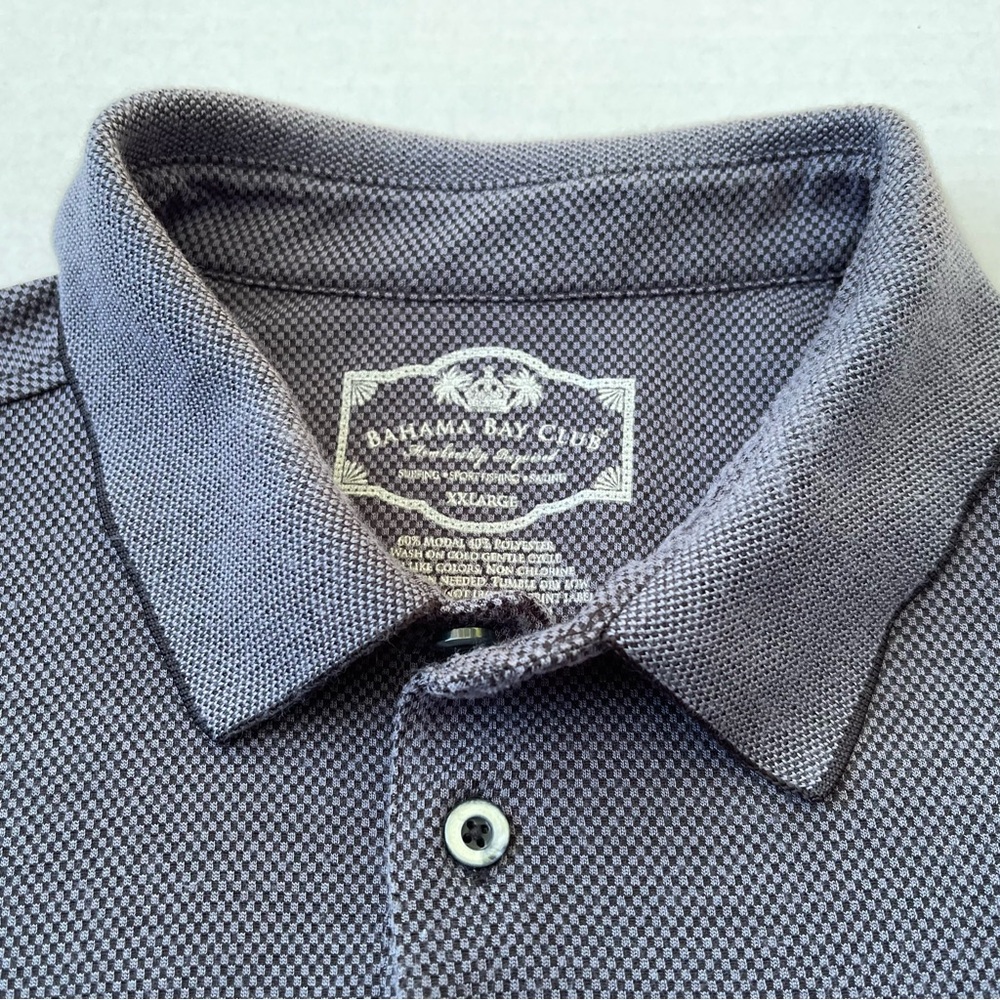 Bahama Bay Club Blue Short Sleeve Polo Shirt XXL